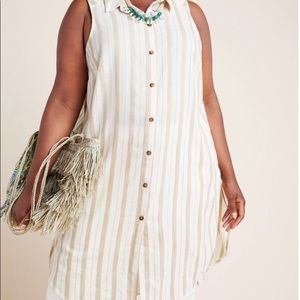 Anthropologie Delphine Textured Tunic Top